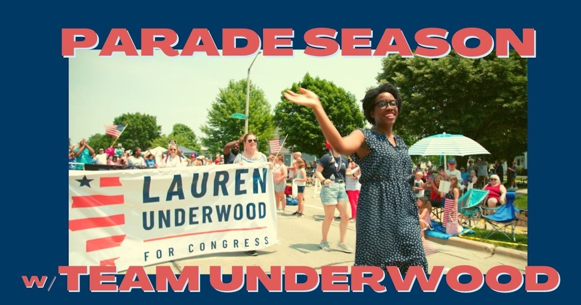 Yorkville Independence Day Parade with Team Underwood! · Lauren